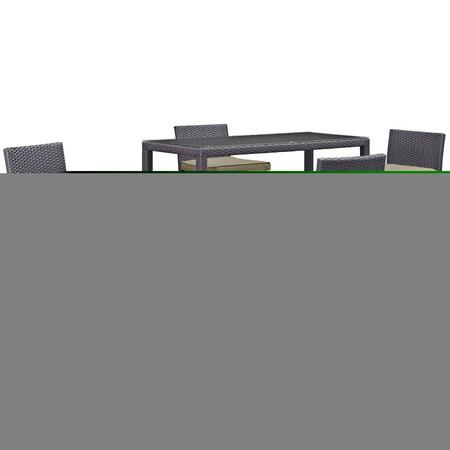 MODWAY FURNITURE Convene Outdoor Patio Pub Set, Espresso Mocha - 5 Piece EEI-1964-EXP-MOC-SET